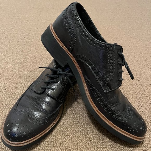 Roots Leather Brogue Oxford Shoes - Picture 3 of 6